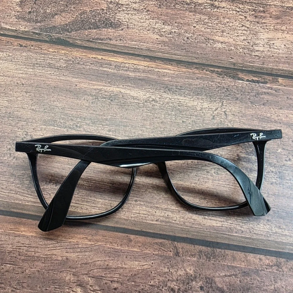 Ray-Ban RB7066 2000 Black Cat Eye Eyeglasses Frames 54-17-145